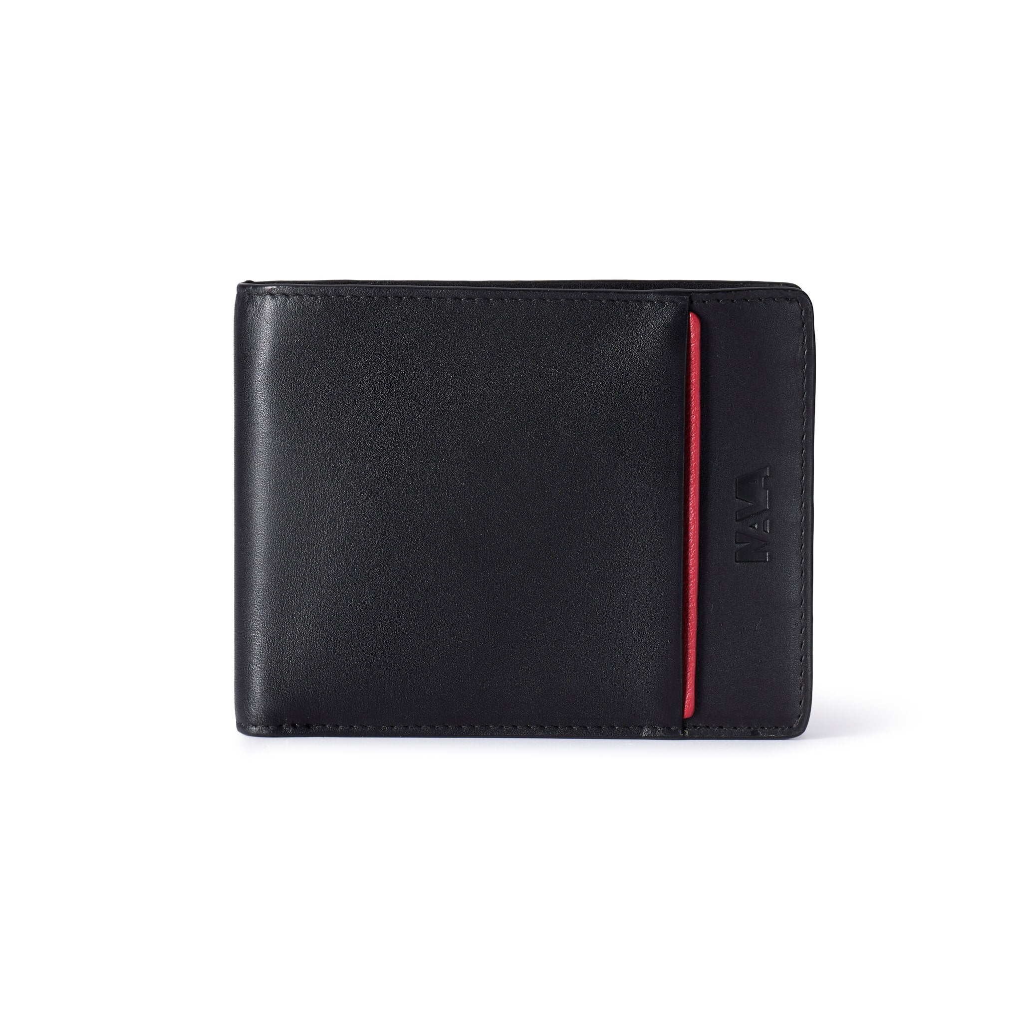 METRO PORTAFOGLIO 4 TASCHE PORTA CC E PORTAMONETE CON RFID NERO/RED