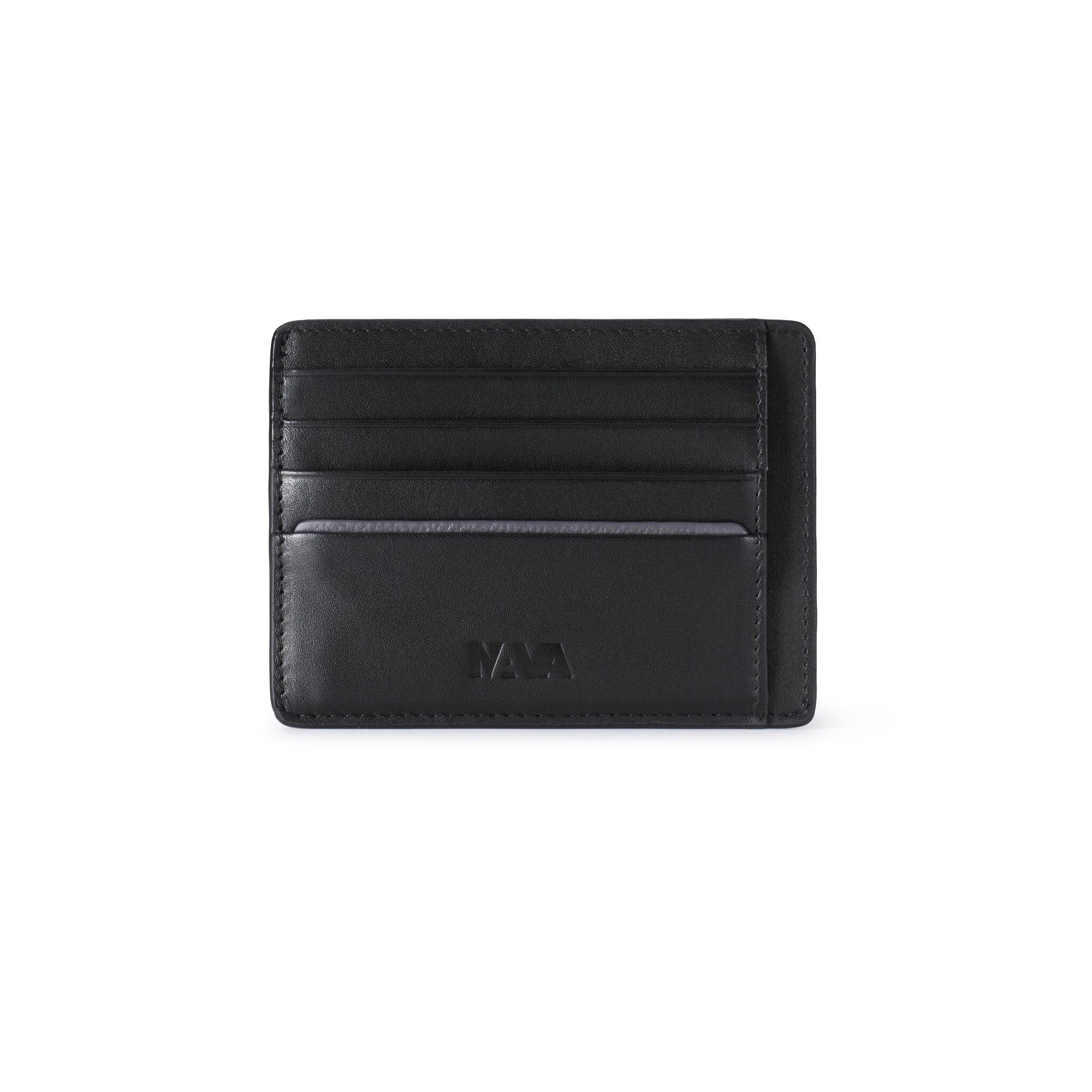 METRO PORTADOCUMENTI E PORTA CARTE DI CREDITO, 6 TASCHE PORTA CC CON RFID NERO/GREY