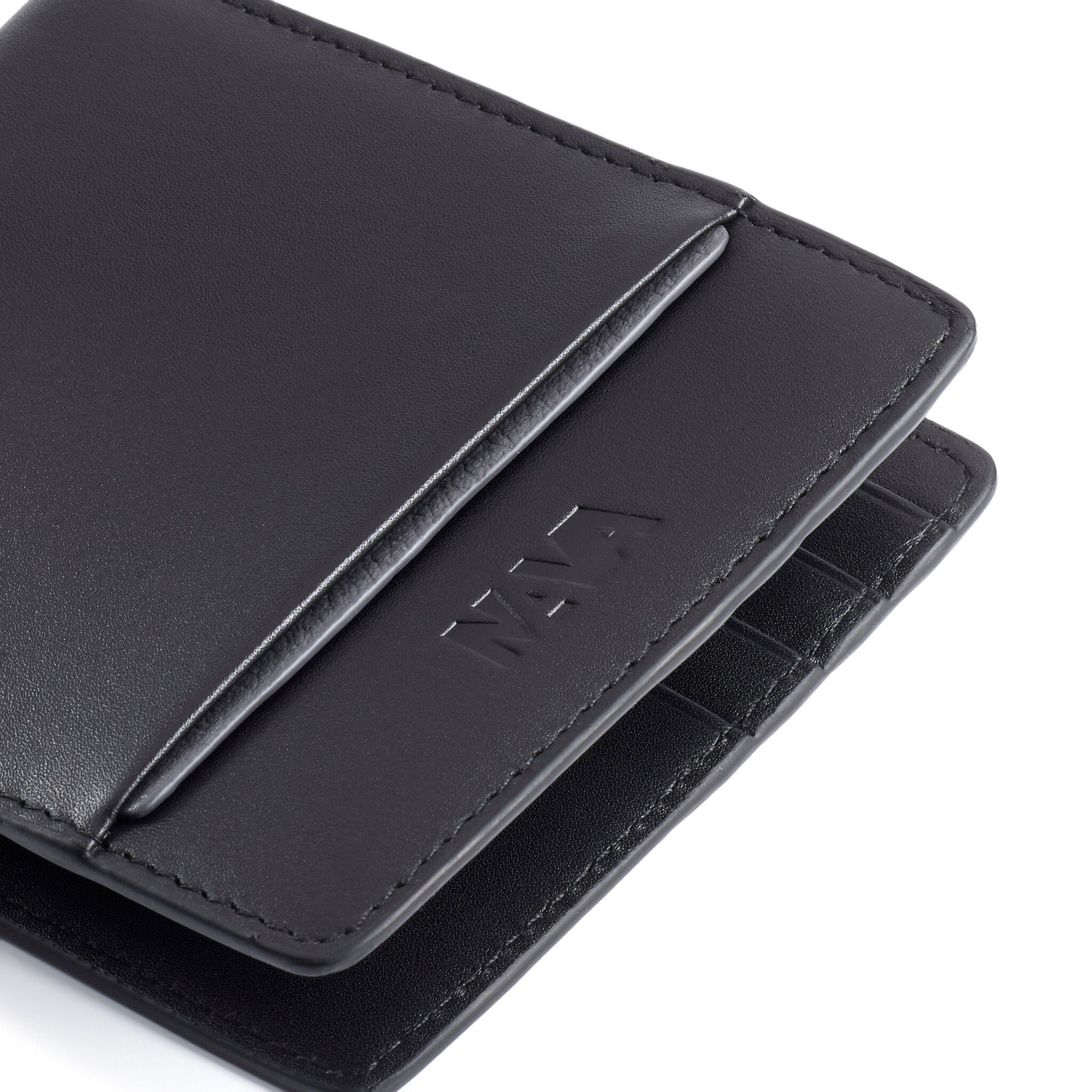 METRO 8-POCKET WALLET WITH CC HOLDER AND MONEY CLIP WITH RFID BLACK/GREY