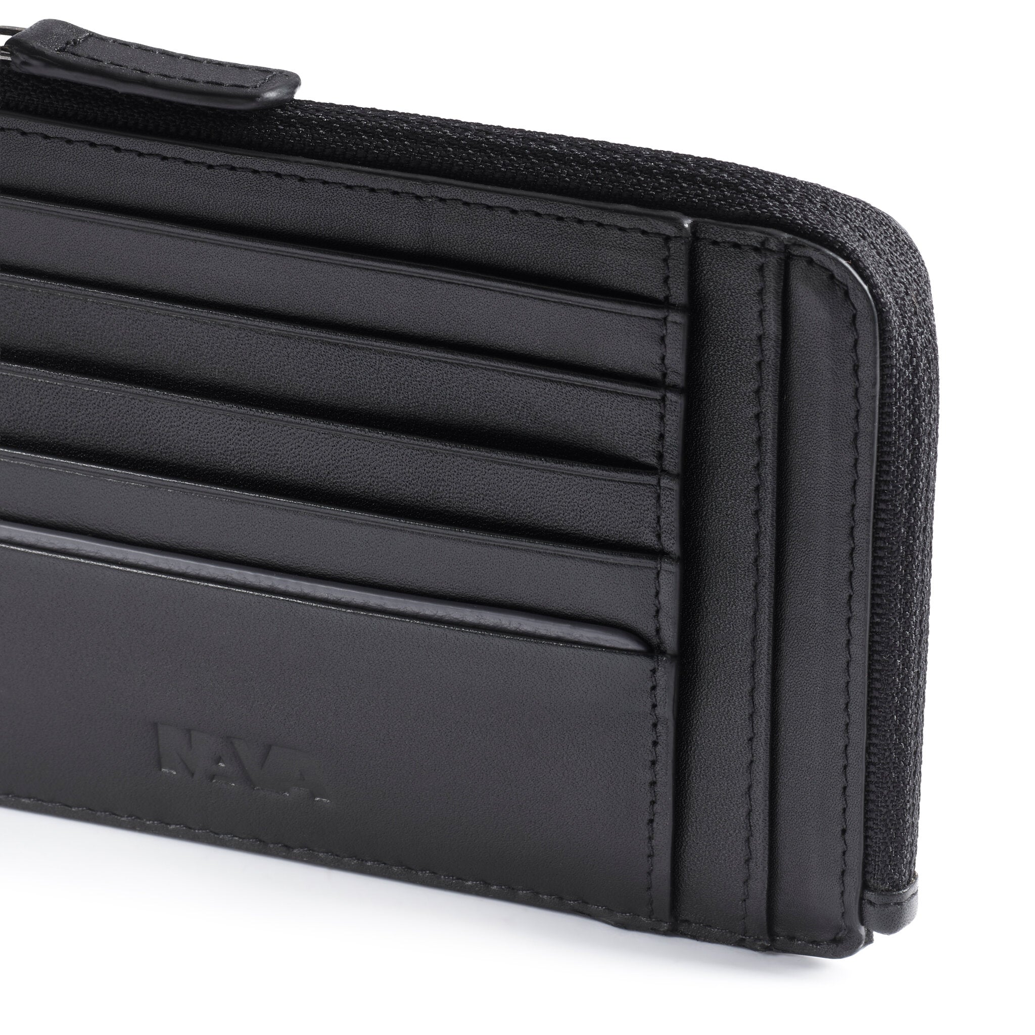 METRO PORTADOCUMENTI E PORTA CARTE DI CREDITO, 8 TASCHE PORTA CC CON RFID NERO/GREY