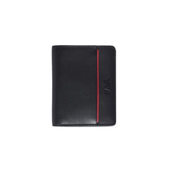 METRO PORTA CARTE DI CREDITO, 5 TASCHE E PORTAMONETE CON RFID NERO/RED