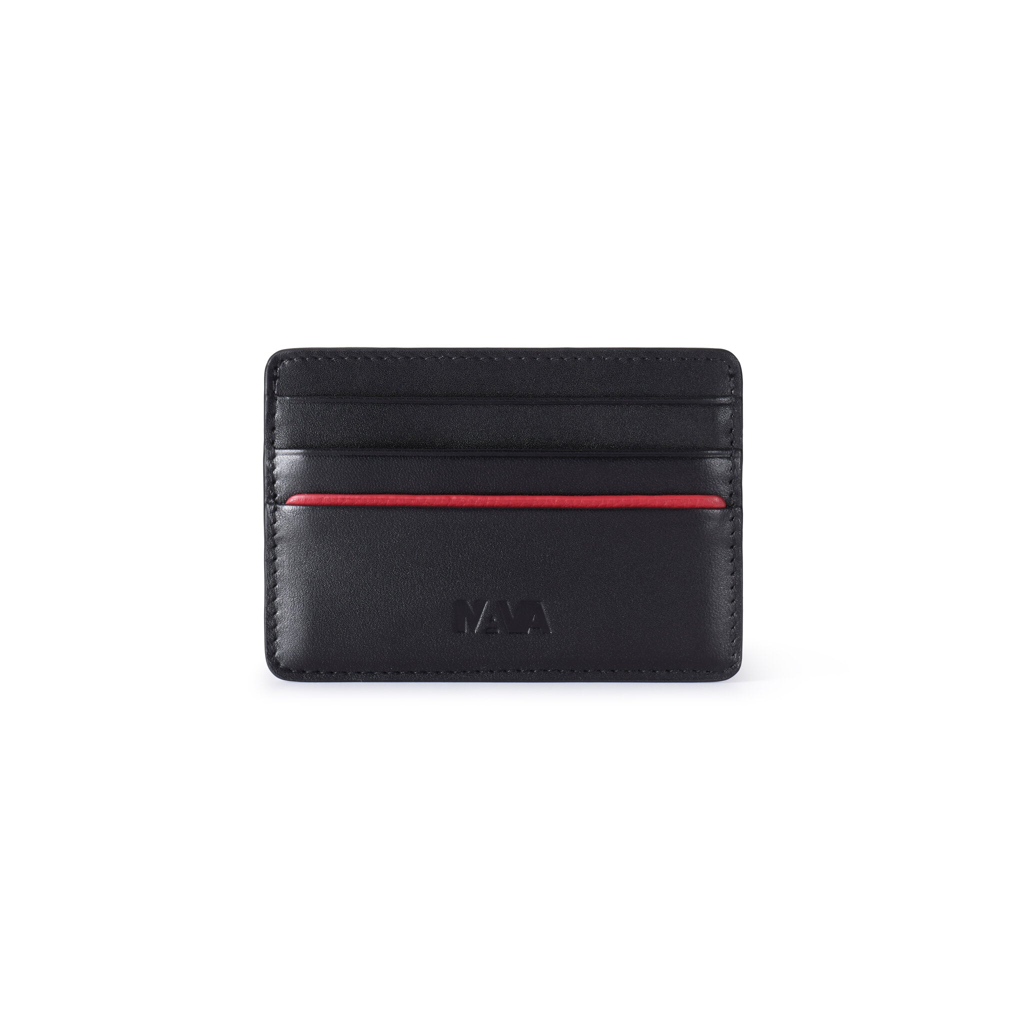 METRO PORTA CARTE DI CREDITO, 5 TASCHE CON RFID NERO/RED