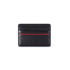 METRO PORTA CARTE DI CREDITO, 5 TASCHE CON RFID NERO/RED