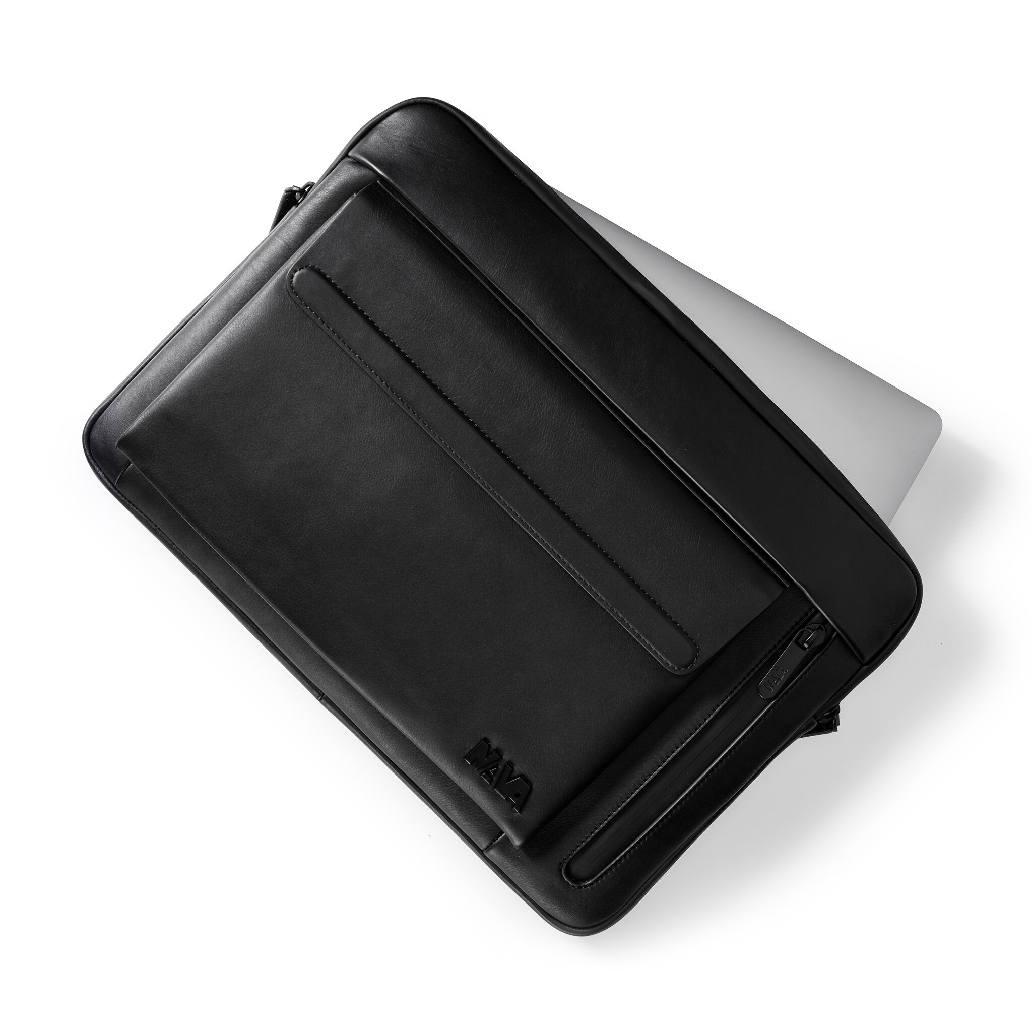METRO LEATHER LAPTOP CASE IN BLACK