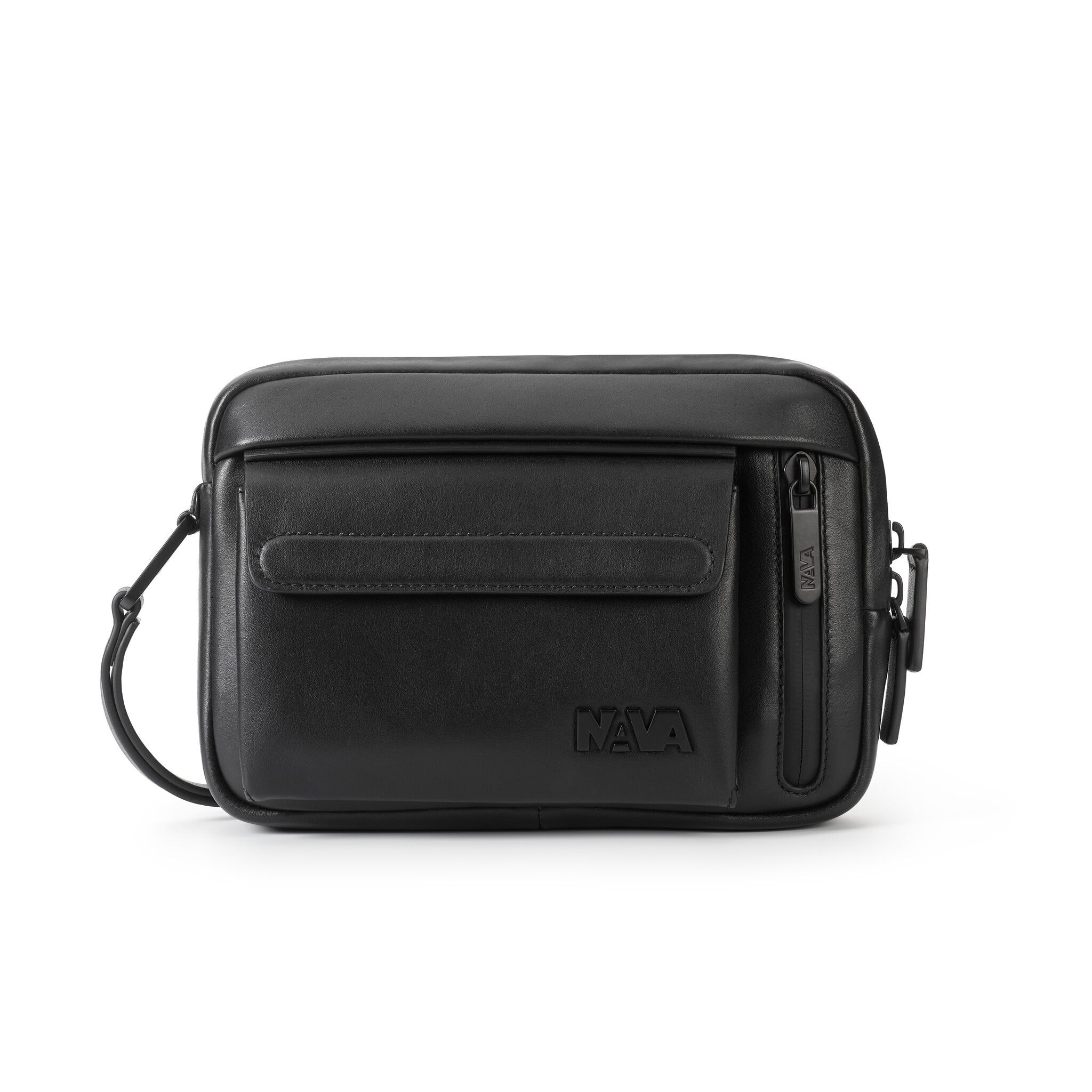 METRO LEATHER POCHETTE DA VIAGGIO IN PELLE NERO