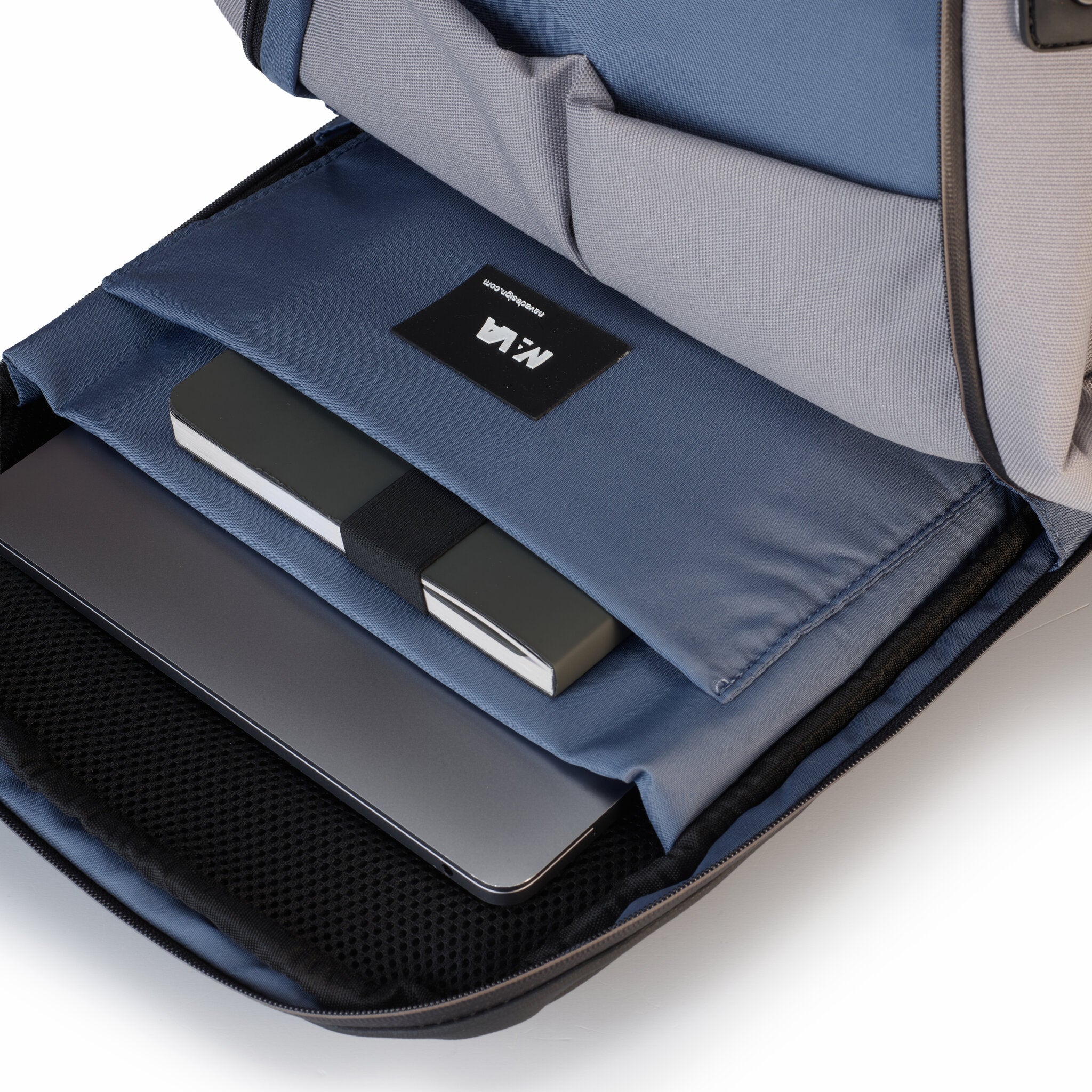 MOTION ZAINO ORGANIZZATO 2 COMPARTI CON 2 TASCHE FRONTALI GREY/AVIO