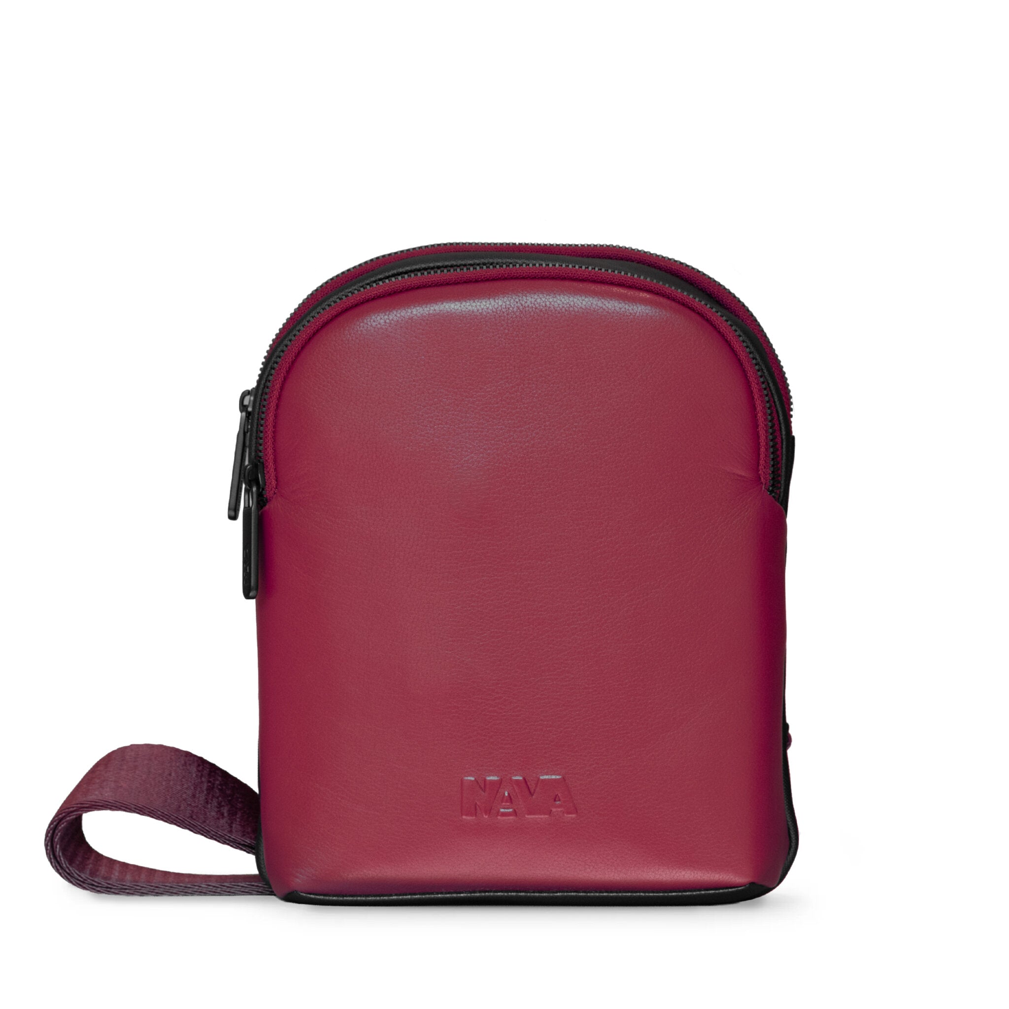 MOTION LEATHER SLIM BAG BORDEAUX