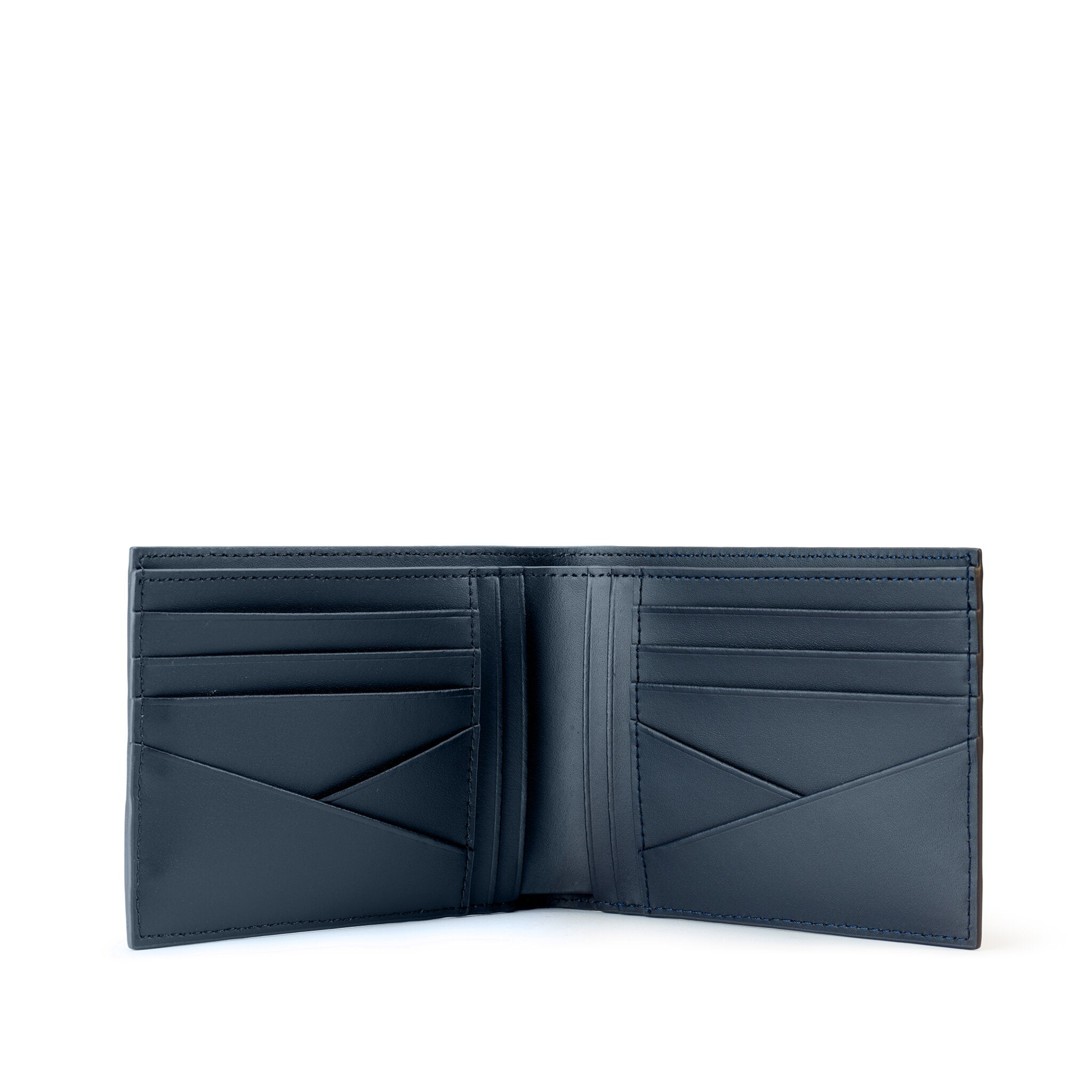 METRIC 8 CC RFID-BLOCKING LEATHER WALLET STELLAR BLUE