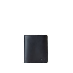 METRIC PORTAFOGLIO IN PELLE CON RIBALTINA VERTICALE, 9 CC E SCHERMATURA RFID BLU