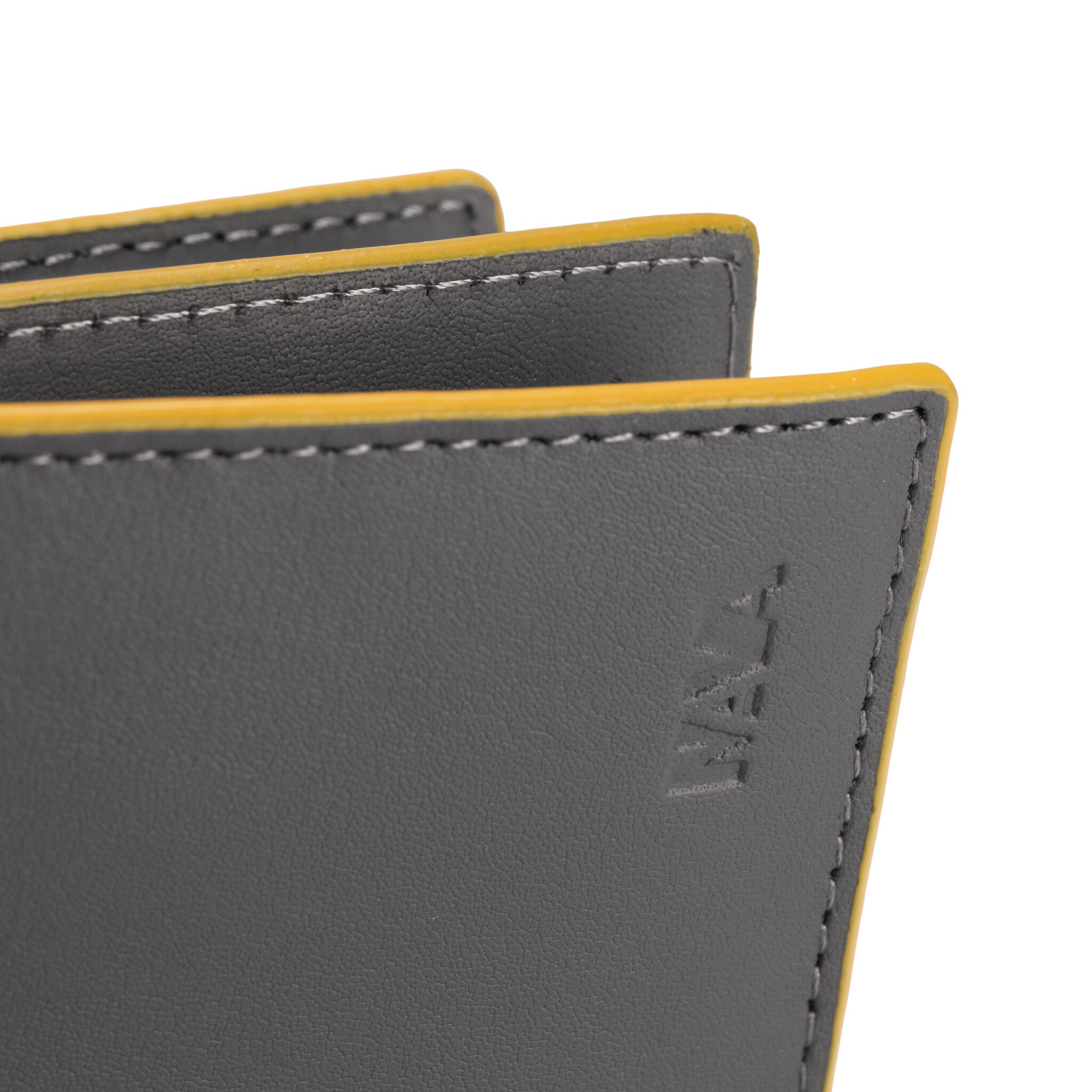 METRIC PORTAFOGLIO IN PELLE CON RIBALTINA VERTICALE, 9 CC E SCHERMATURA RFID GREY/YELLOW
