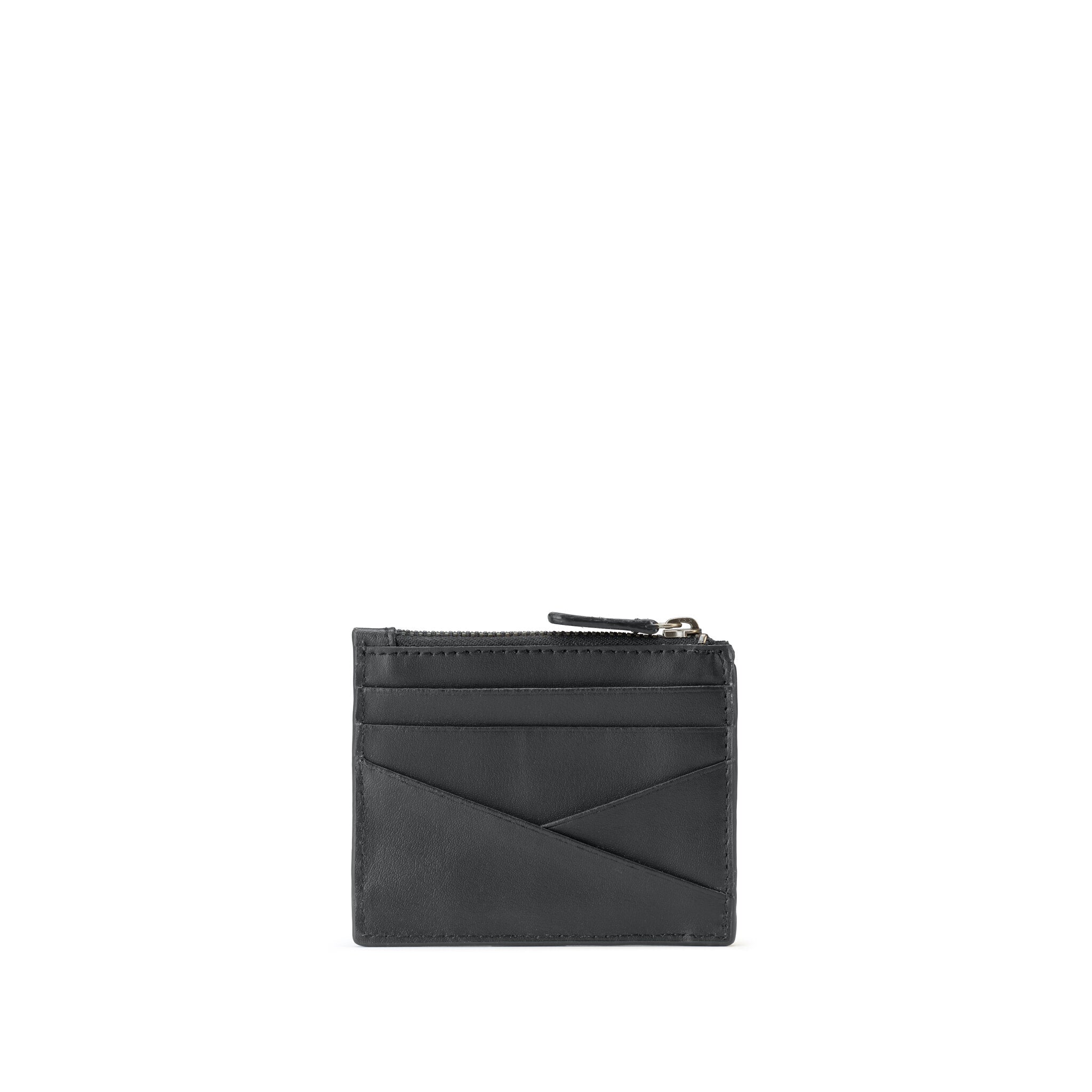 METRIC PORTA CARTE DI CREDITO IN PELLE CON 6 CC, PORTAMONETE E SCHERMATURA RFID NERO