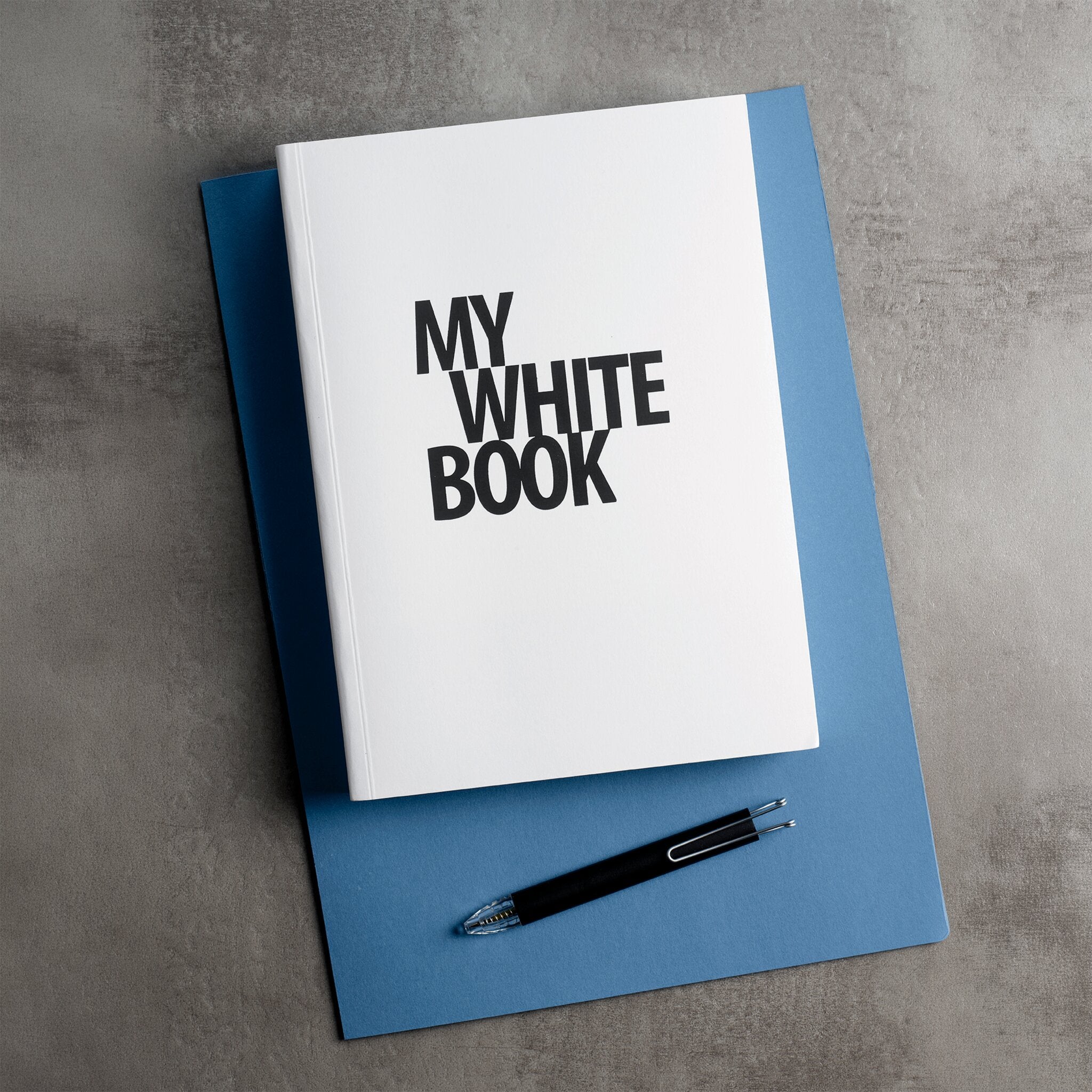 MY BOOK MY BOOK DESIGN NOTEBOOK, A5 FORMAT WHITE