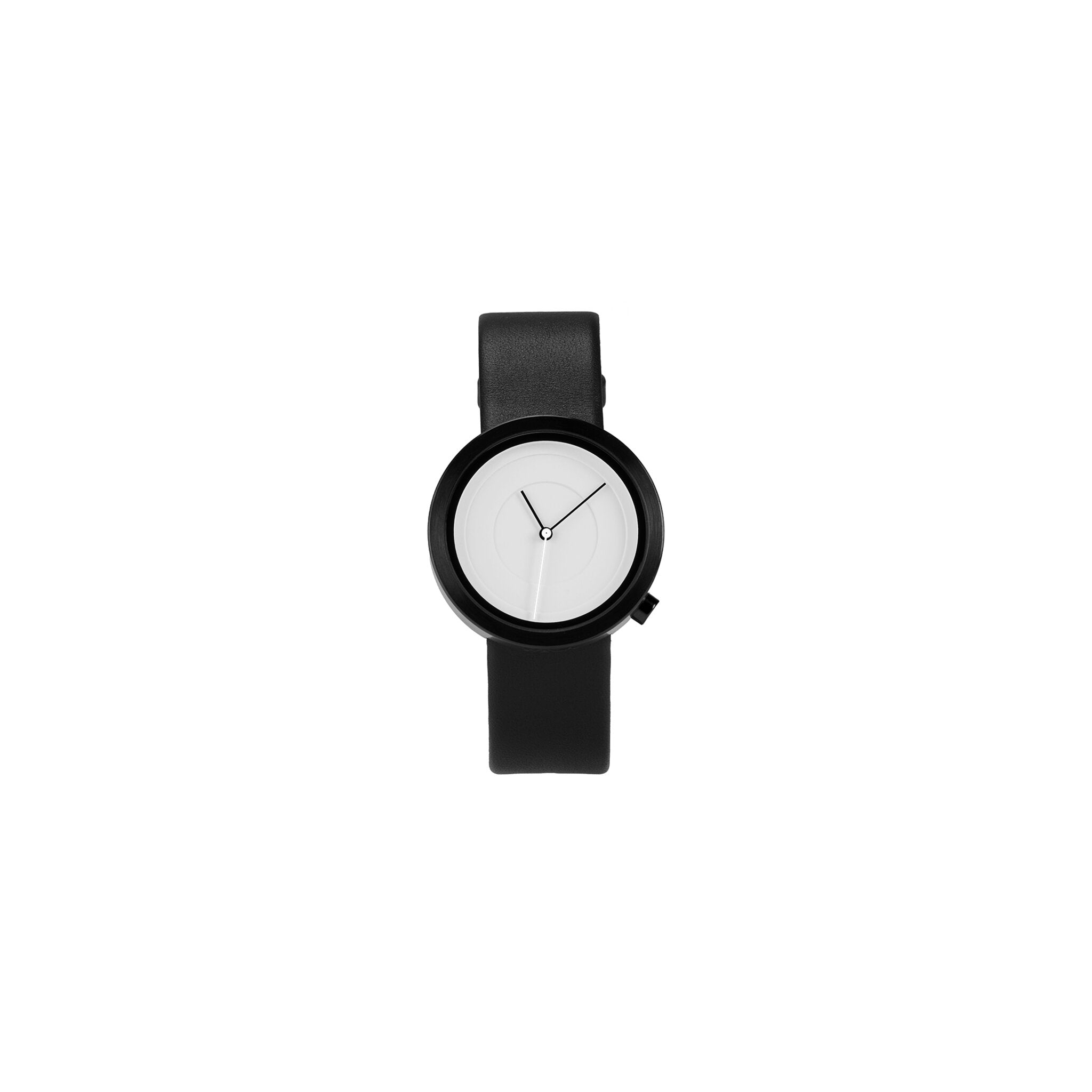 AIR WRIST WATCH WITH LEATHER STRAP AND 39 MM WHITE/BLACK DIAL