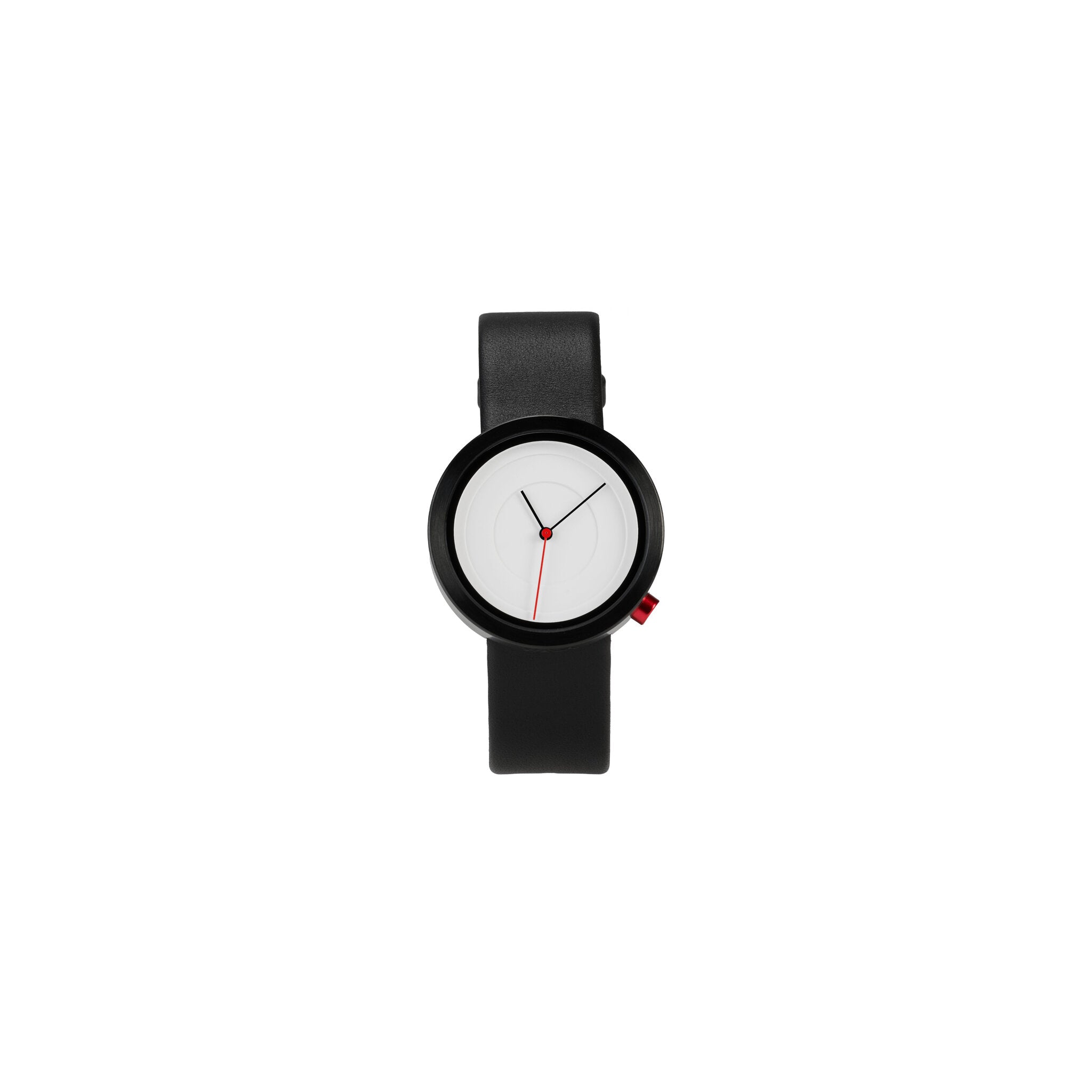 AIR OROLOGIO DA POLSO AIR CON CINTURINO IN PELLE E QUADRANTE 39 MM BIANCO/ROSSO