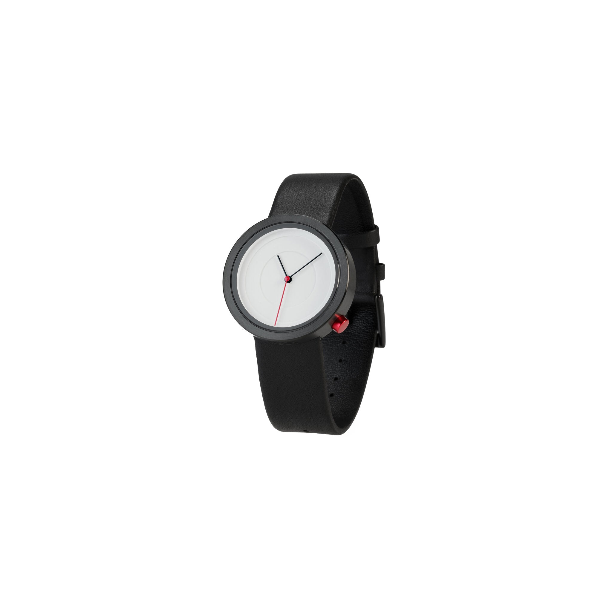 AIR OROLOGIO DA POLSO AIR CON CINTURINO IN PELLE E QUADRANTE 39 MM BIANCO/ROSSO