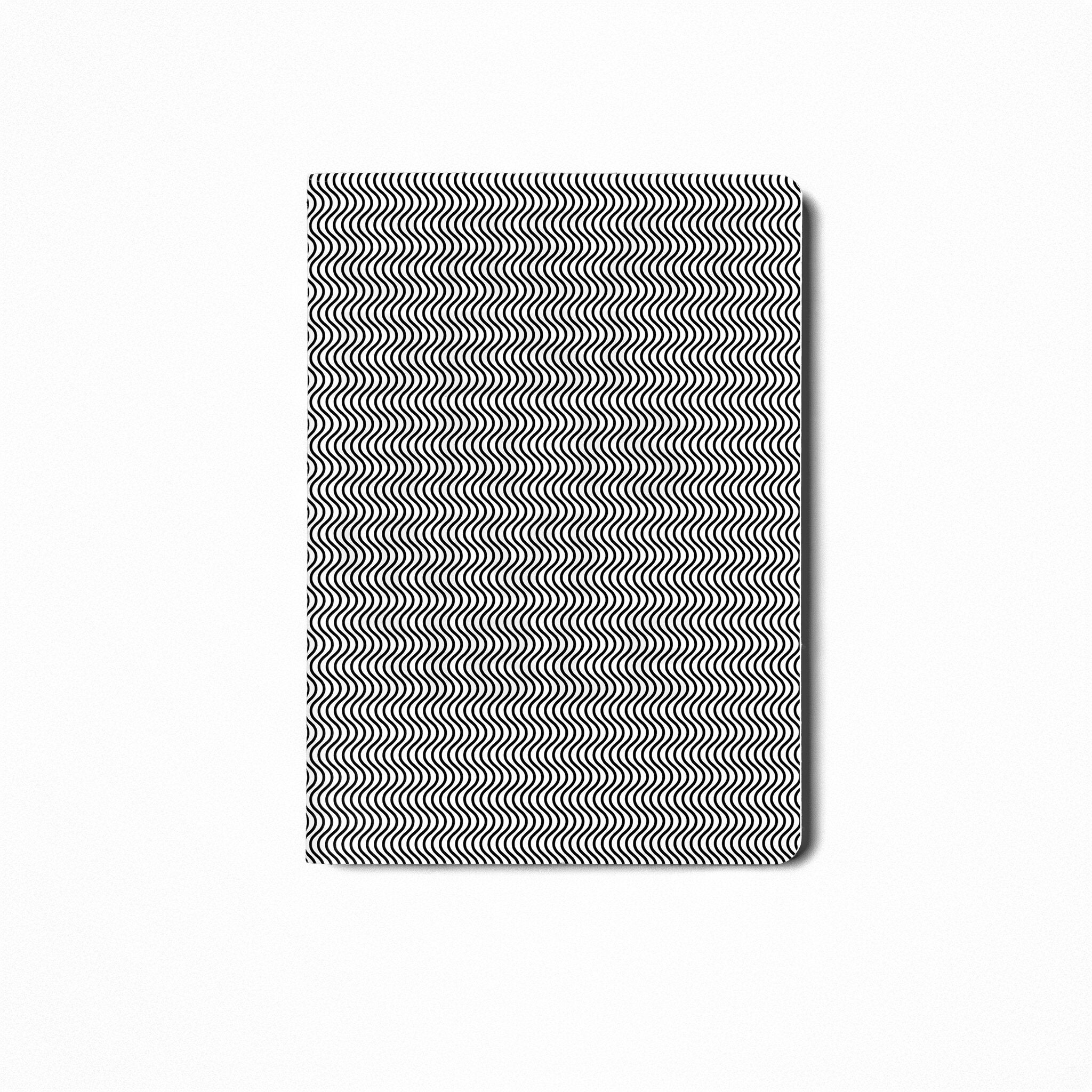 OPTICAL NOTES DI DESIGN FORMATO A5 CON PAGINE BIANCHE WAVE