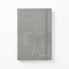 RIVIERA SMALL DESIGN NOTEBOOK WITH CRISS CROSS GREY OYSTER INTERNAL GRAPHICS