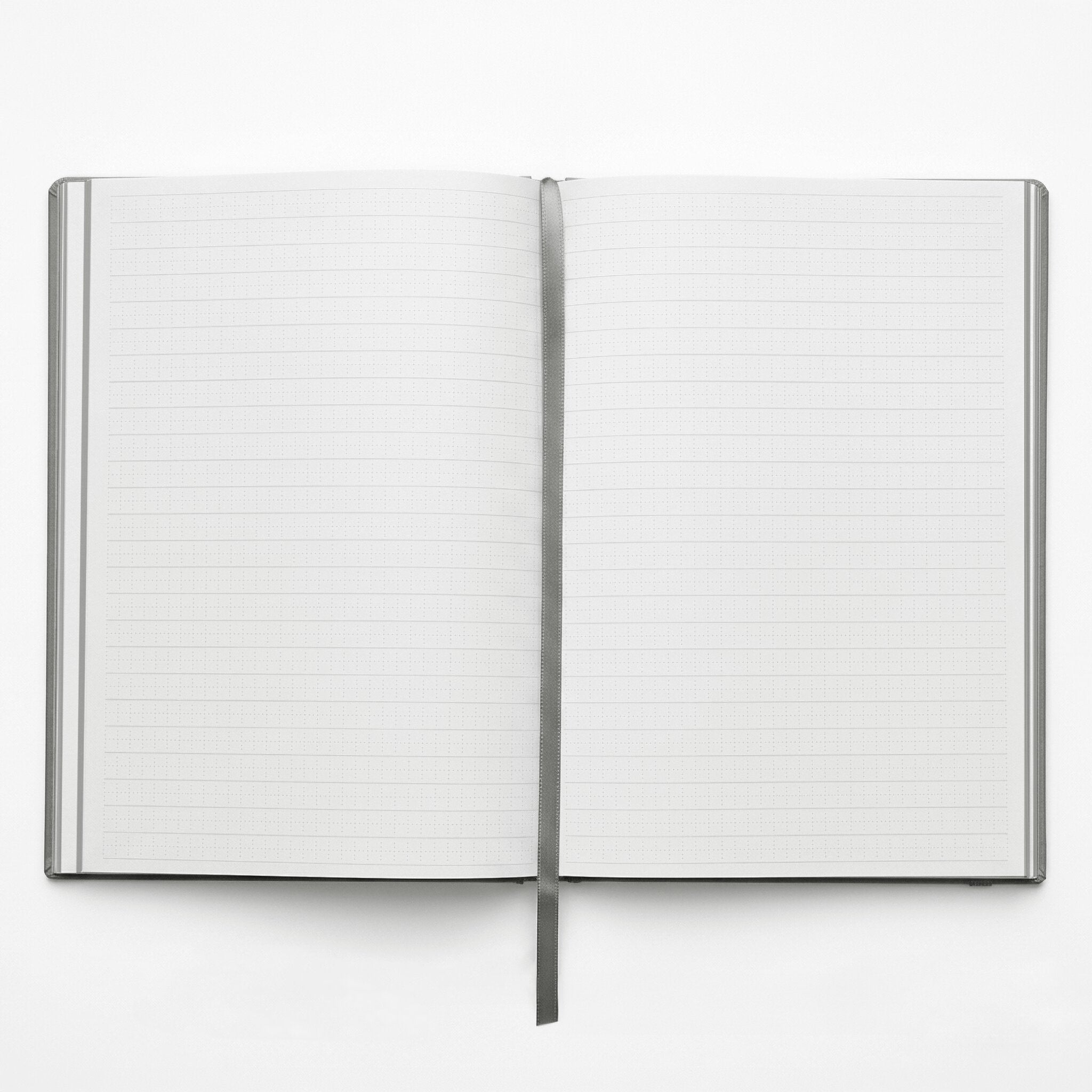 RIVIERA SMALL DESIGN NOTEBOOK WITH CRISS CROSS GREY OYSTER INTERNAL GRAPHICS