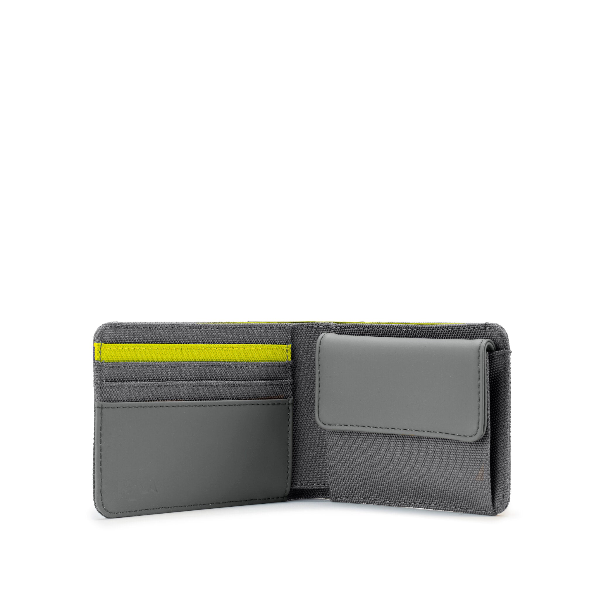 TWIN COLORS PORTAFOGLIO UOMO SLIM CON 4 CC E PORTAMONETE GREY/LIME