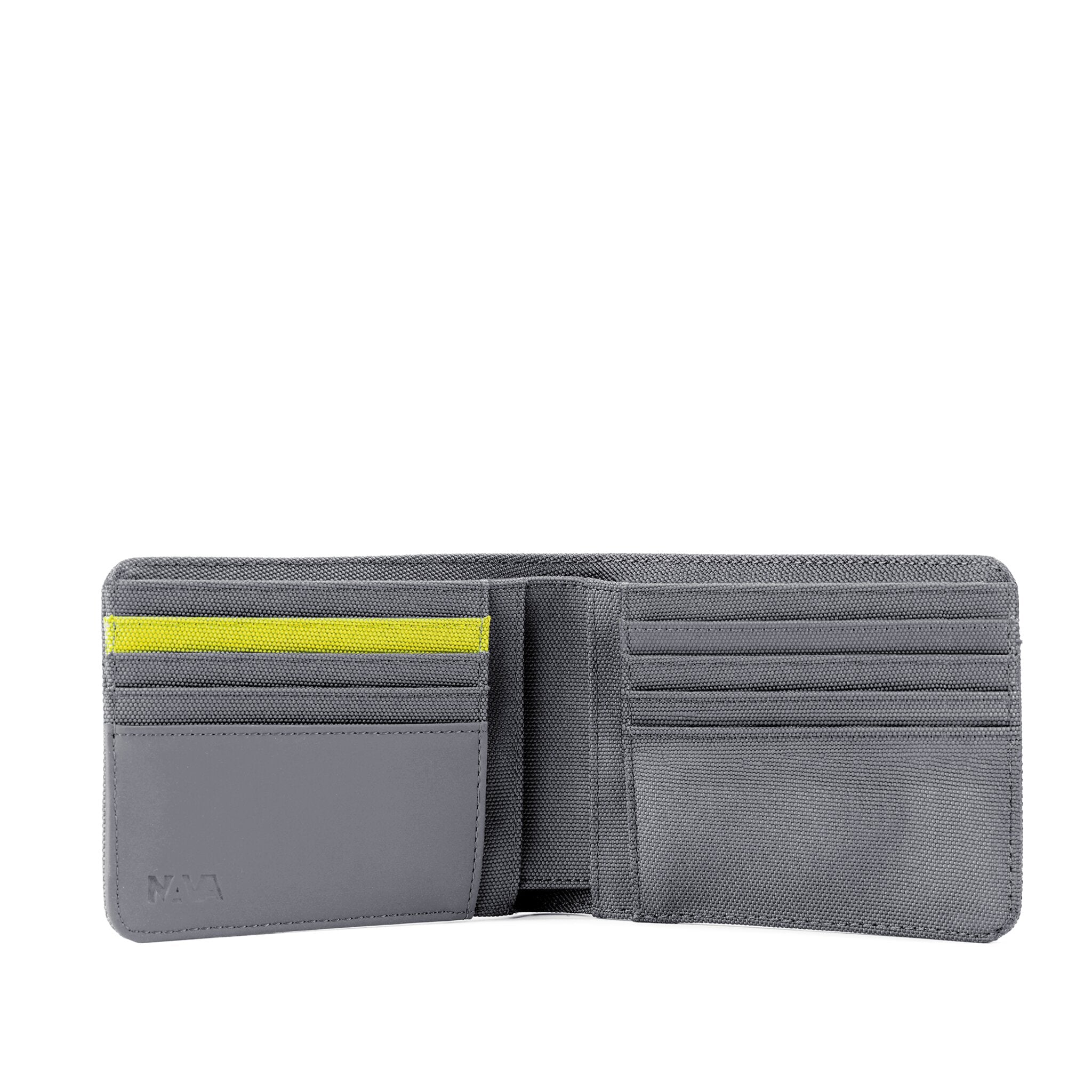TWIN COLORS MEN'S WALLET WITH 8 CC GREY/LIME