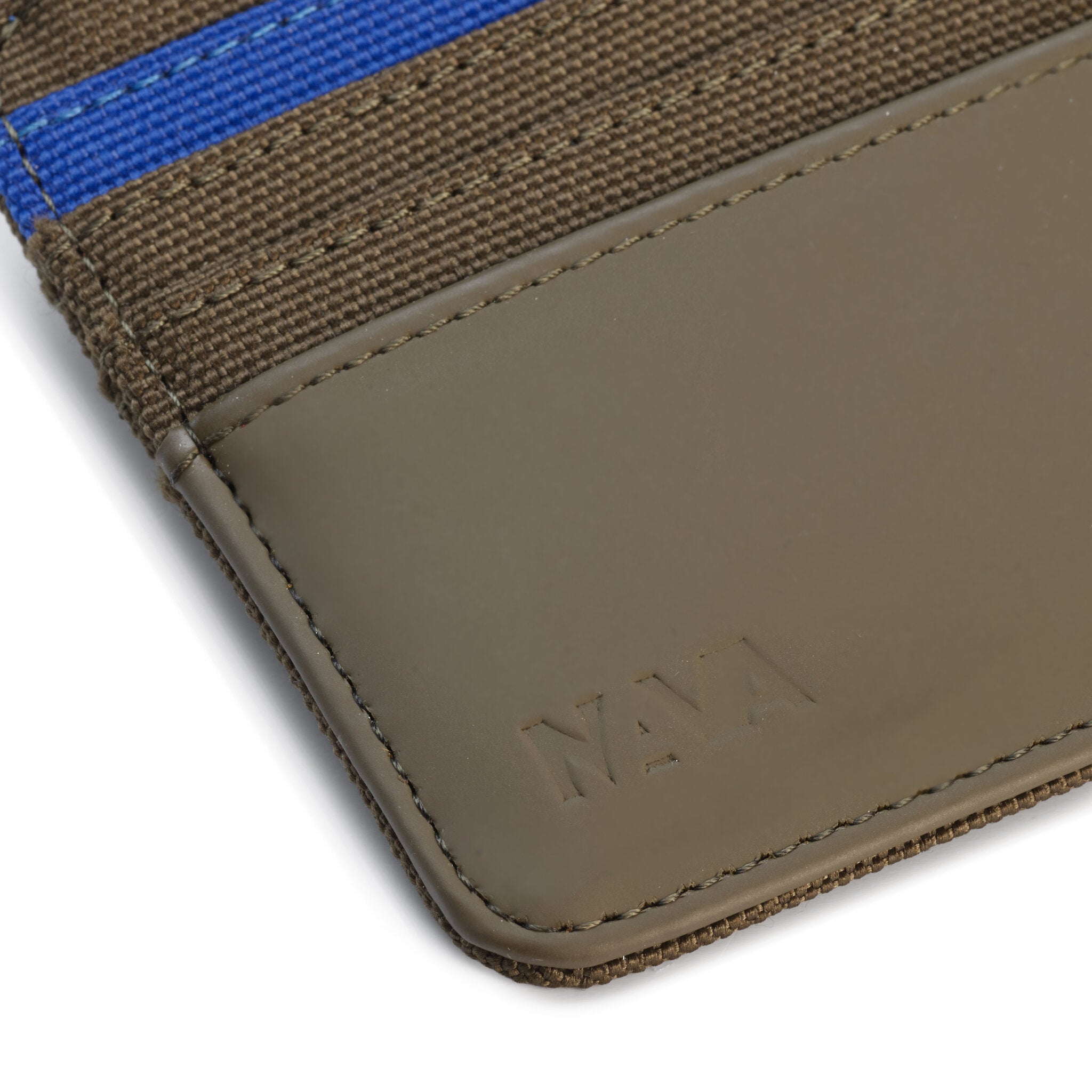 TWIN COLORS PORTA CARTE DI CREDITO E PORTADOCUMENTI CHIUSO CON ZIP, 8 CC MUD/BLUE ROYAL