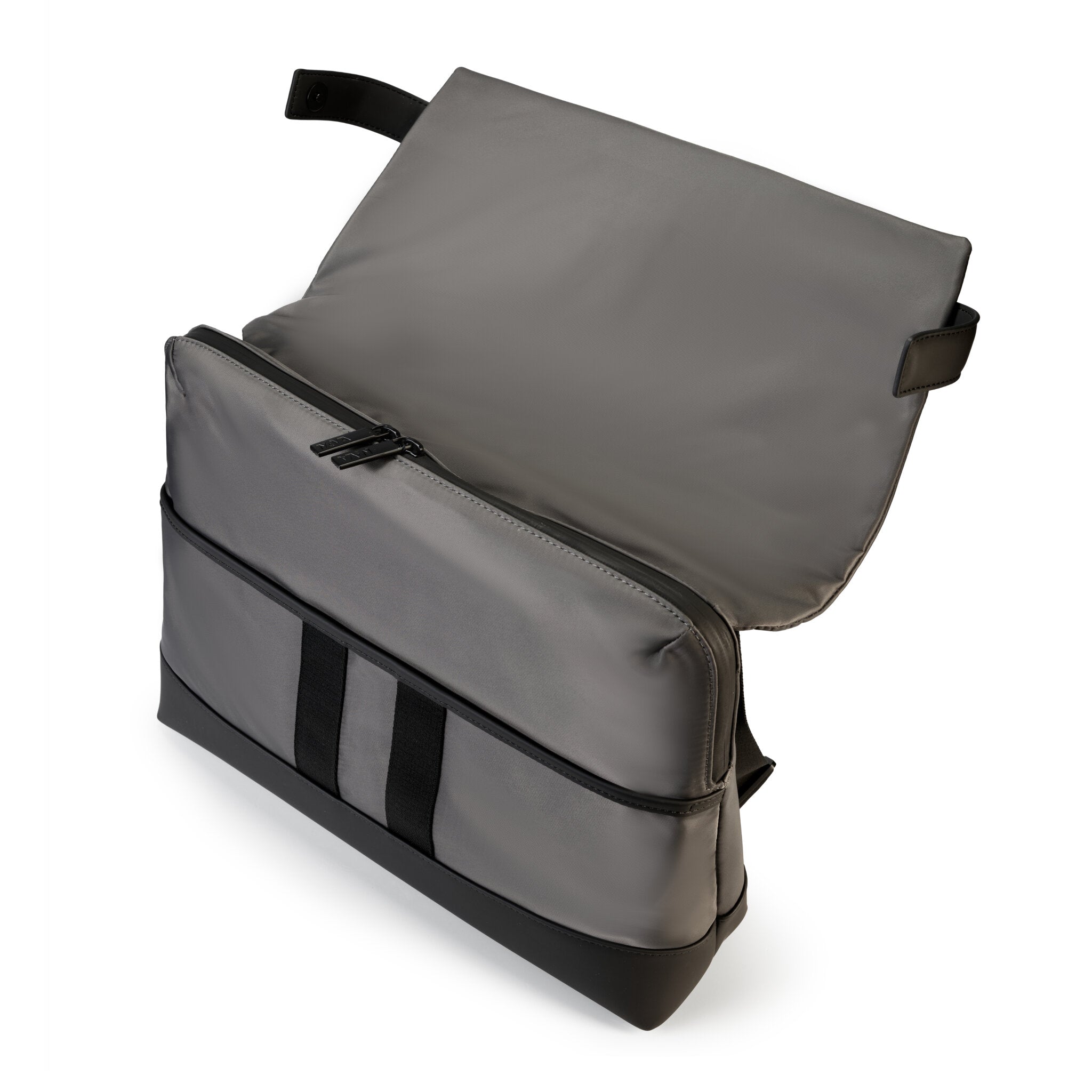 UNIFORM MESSENGER ORGANIZZATA PORTA PC CHIUSA CON PATELLA NERO/GREY STORM