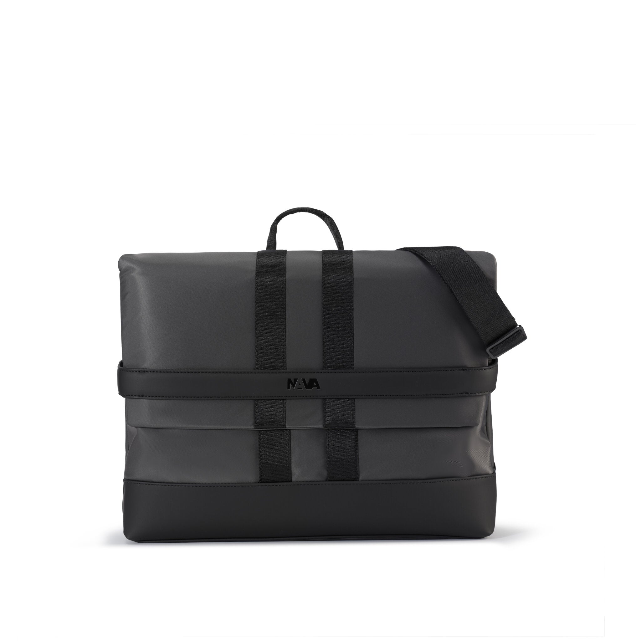UNIFORM MESSENGER ORGANIZZATA PORTA PC CHIUSA CON PATELLA NERO/GREY STORM