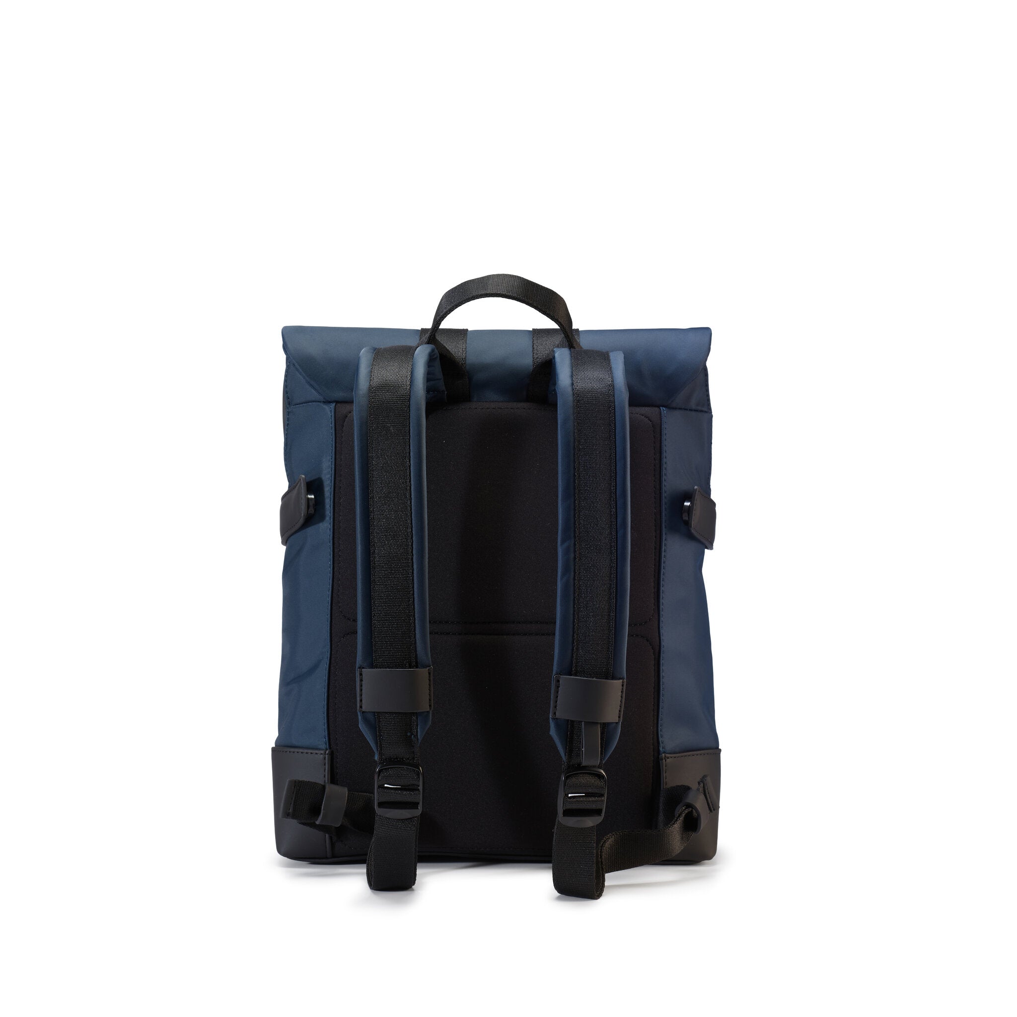 UNIFORM ZAINO SMALL PORTA PC CHIUSO CON PATELLA NERO/BLUE PETROLIO